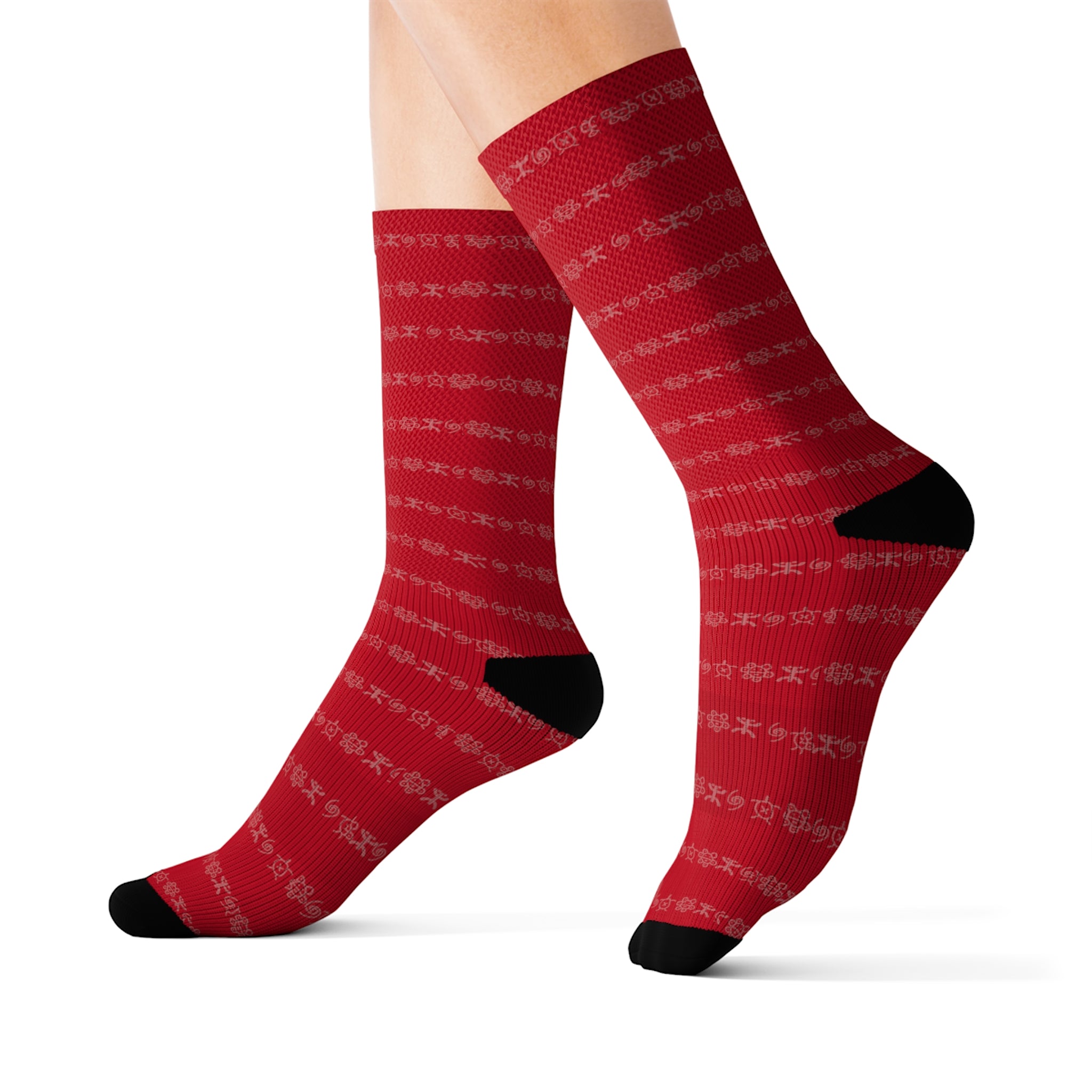 AGAD Tribal High Socks (Dark Red)