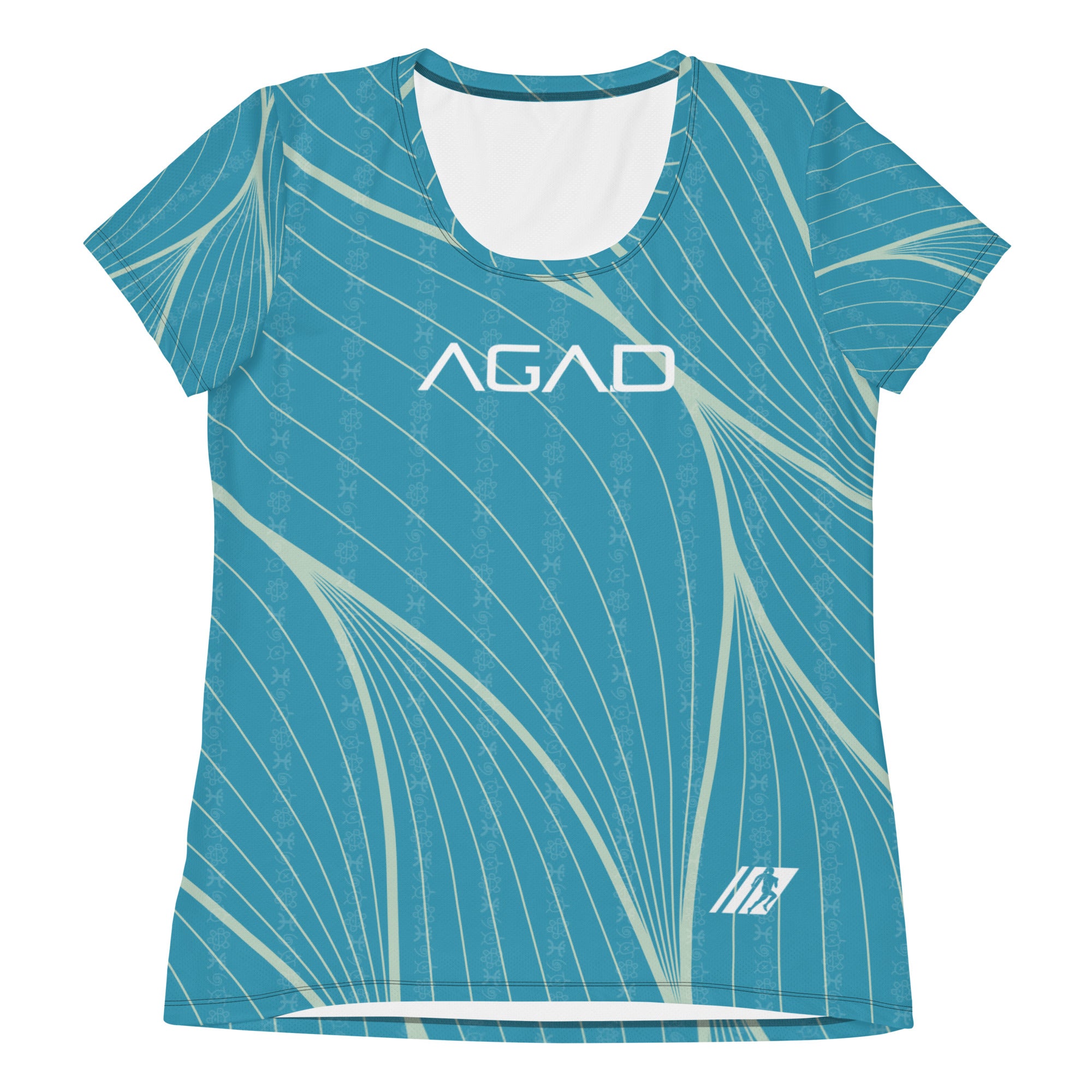 AGAD Tribal Women's Short Sleeve (Aqua)