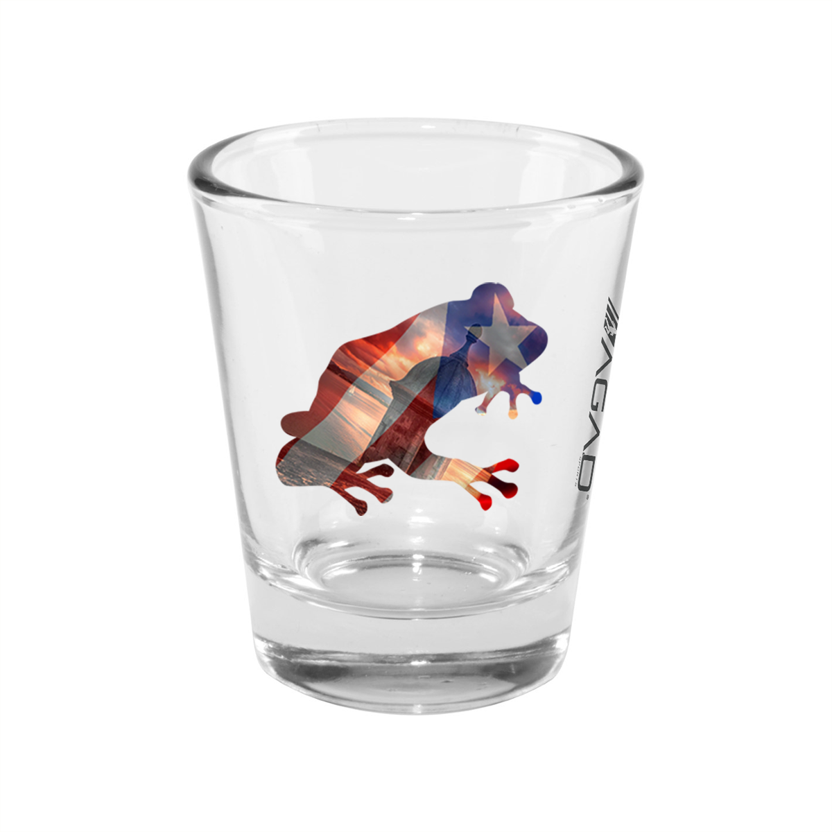 AGAD Puerto Rico (Nostalgia) 1.5oz Clear Shot Glass