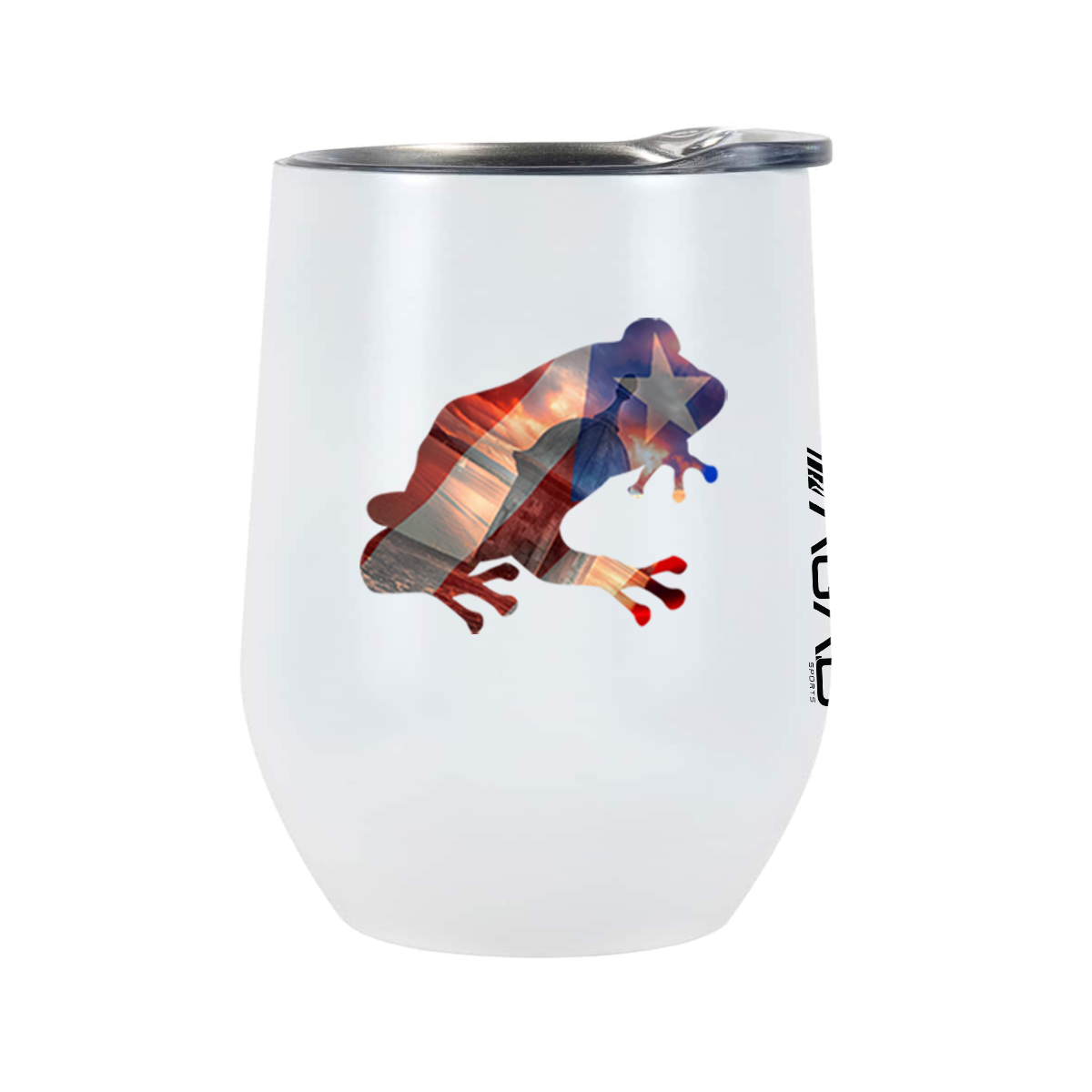 AGAD Puerto Rico (Nostalgia) 12oz Stainless Steel Wine Tumbler