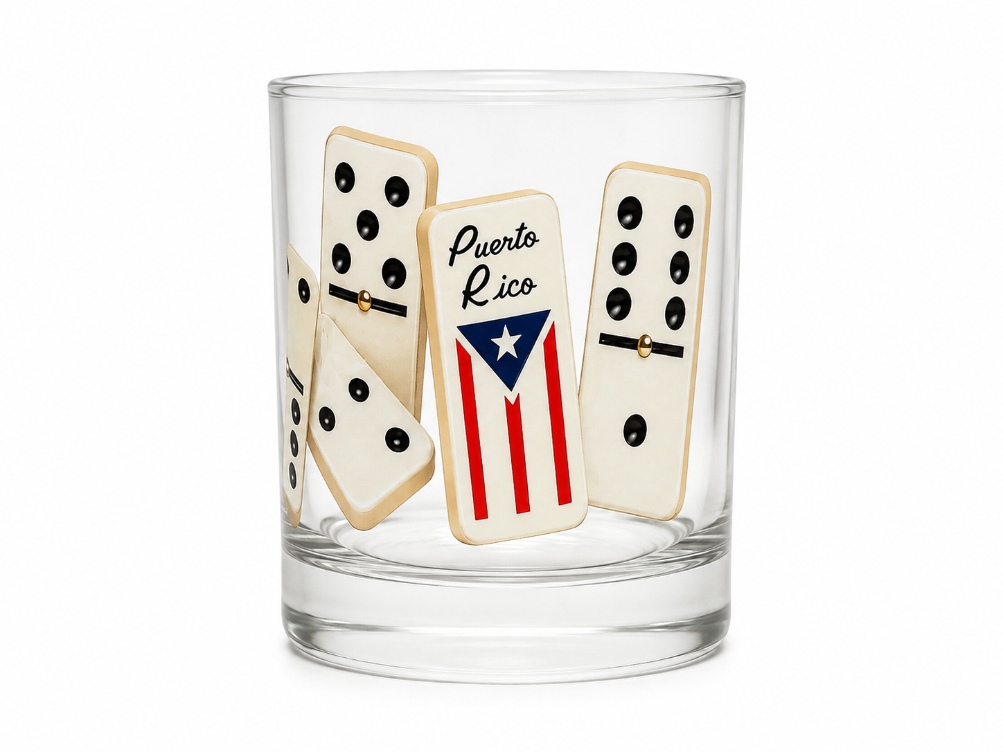 AGAD TURISTA (Dominos) Whiskey Glass
