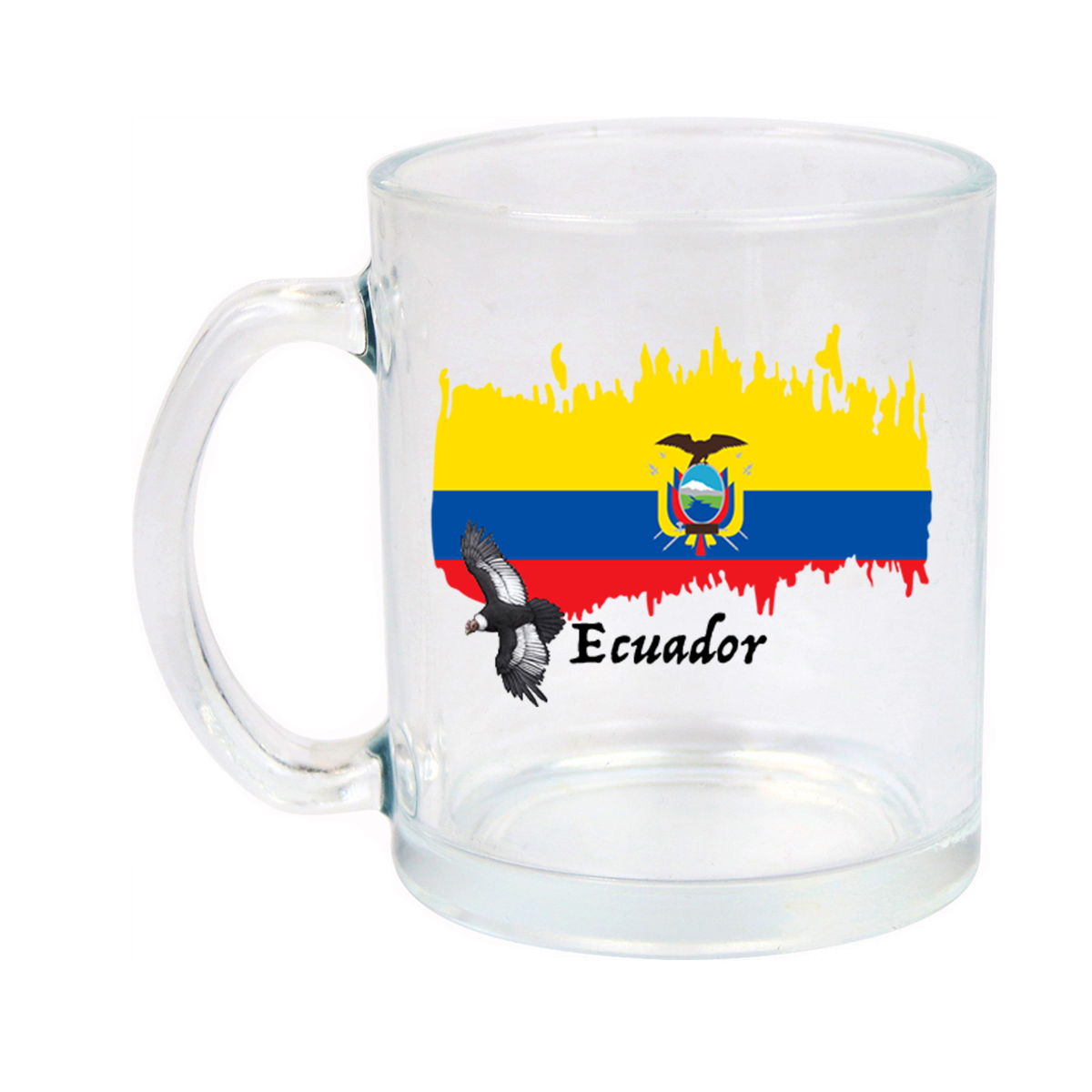 AGAD Turista (I Love Ecuador Glass Mug)
