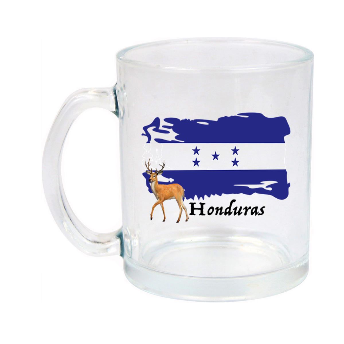 I Love Honduras Glass Mug 11oz