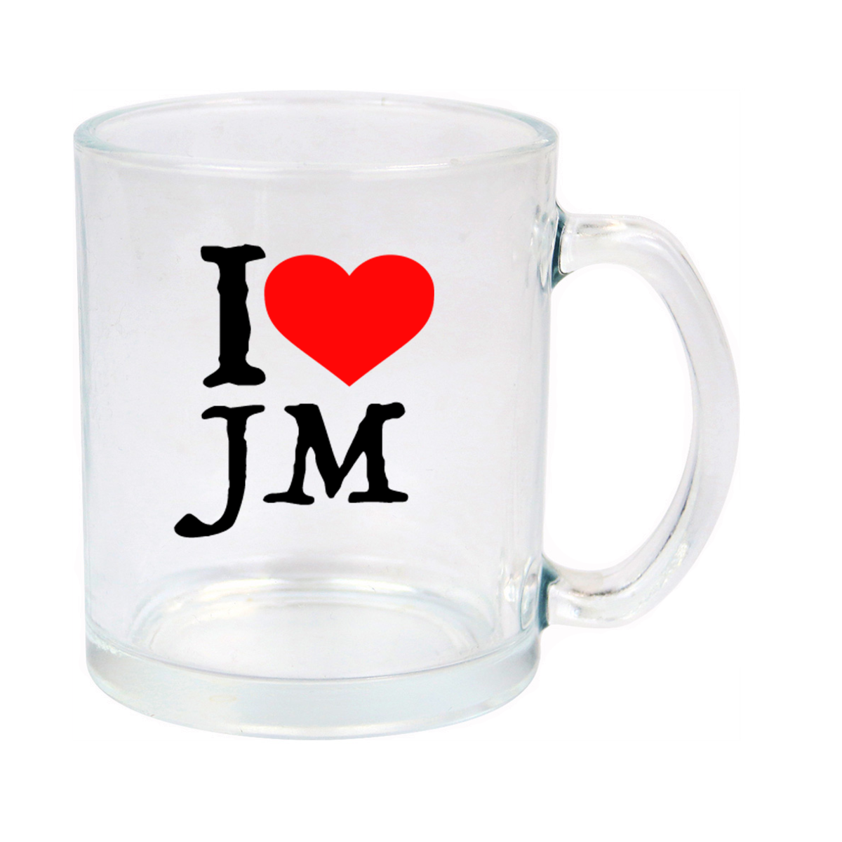 I Love Jamaica Glass Mug 11oz