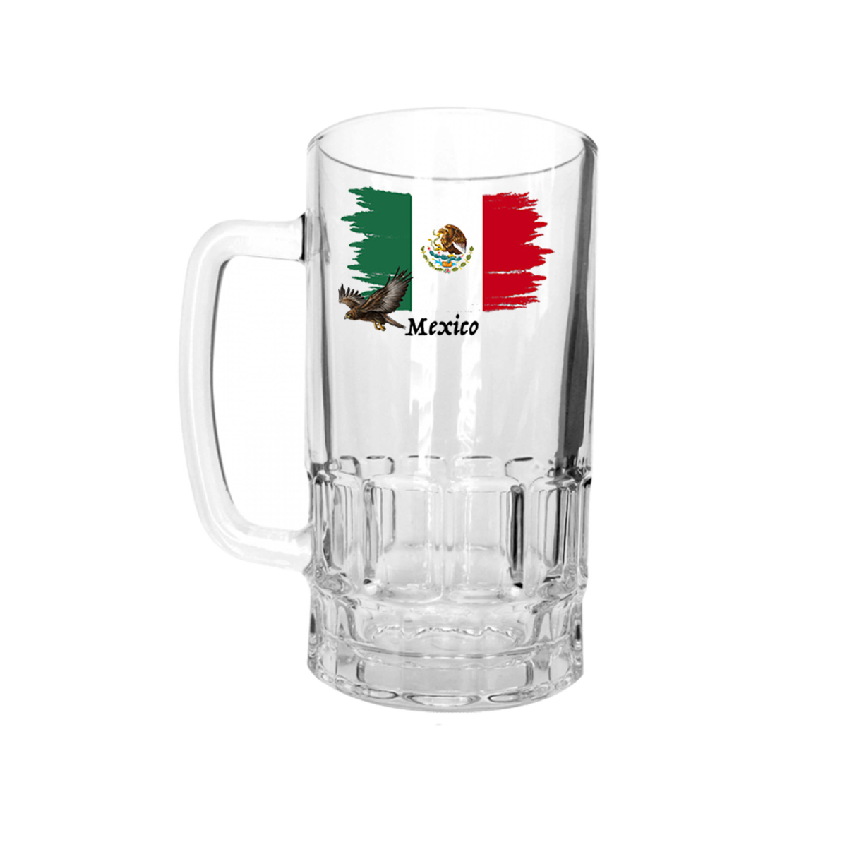 I Love Mexico 16oz Glass Beer Stein