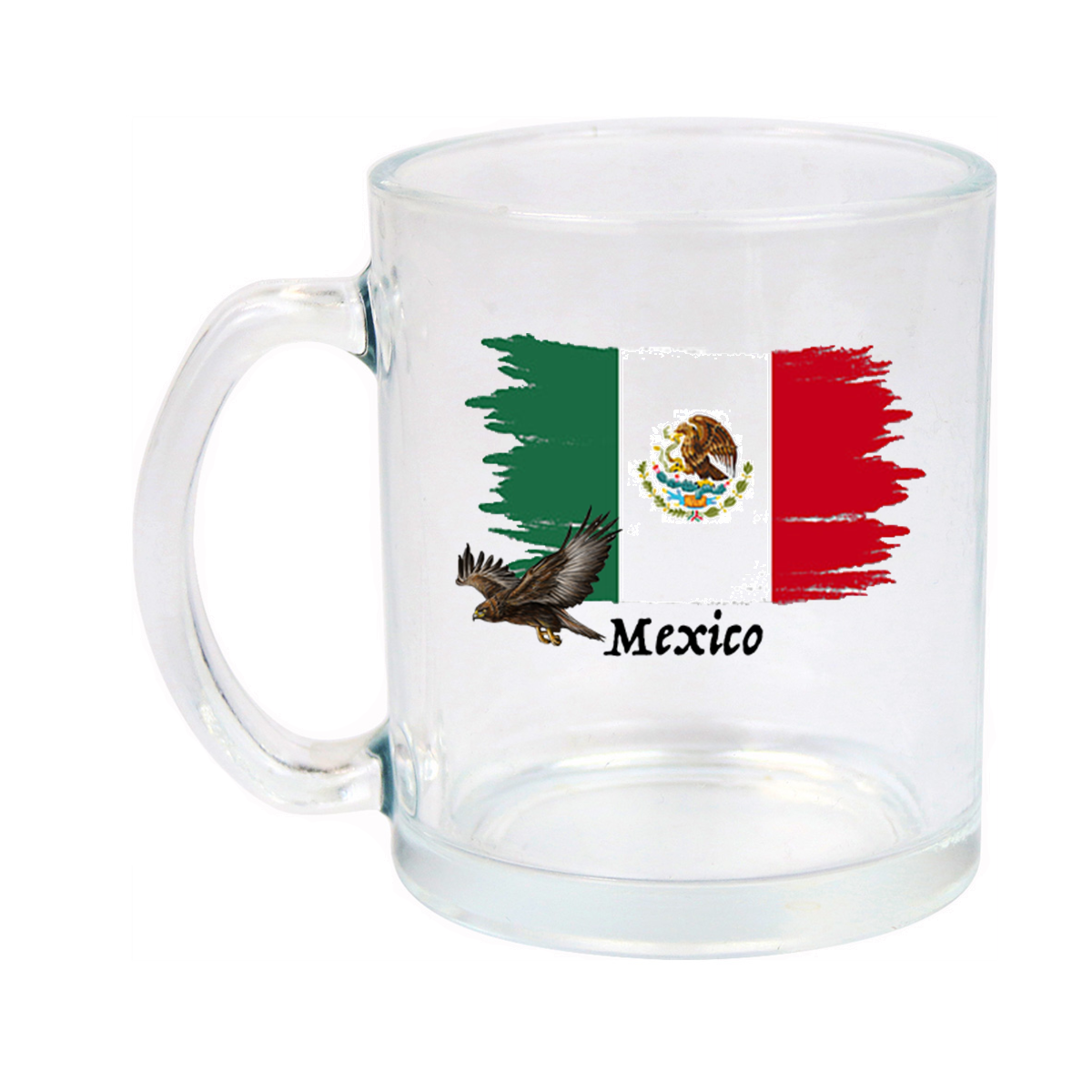 I Love Mexico Glass Mug 11oz