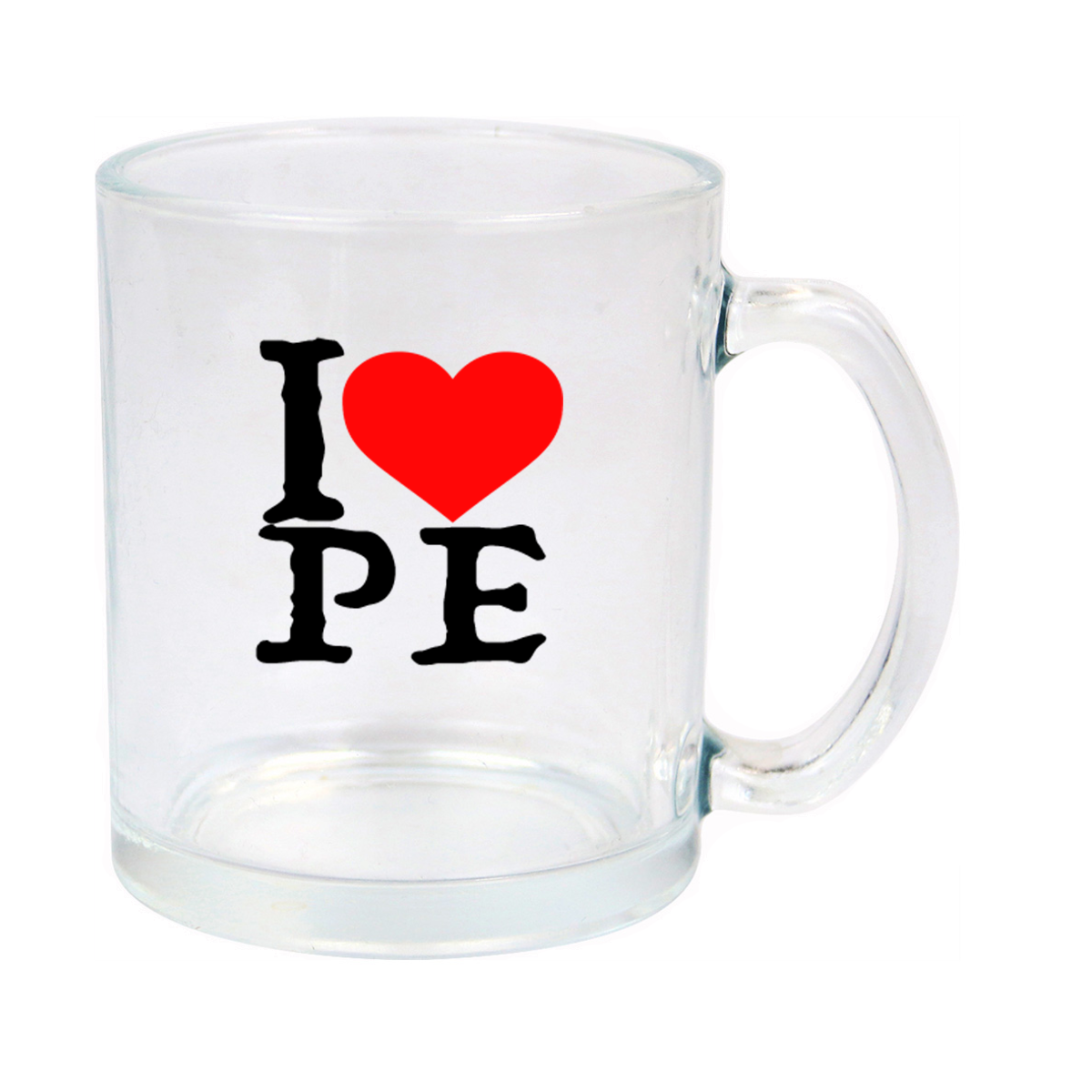 I Love Peru Glass Mug 11oz