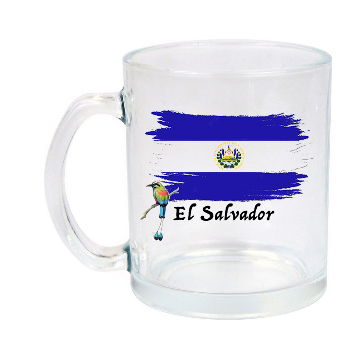 AGAD Turista (I Love El Salvador Glass Mug)