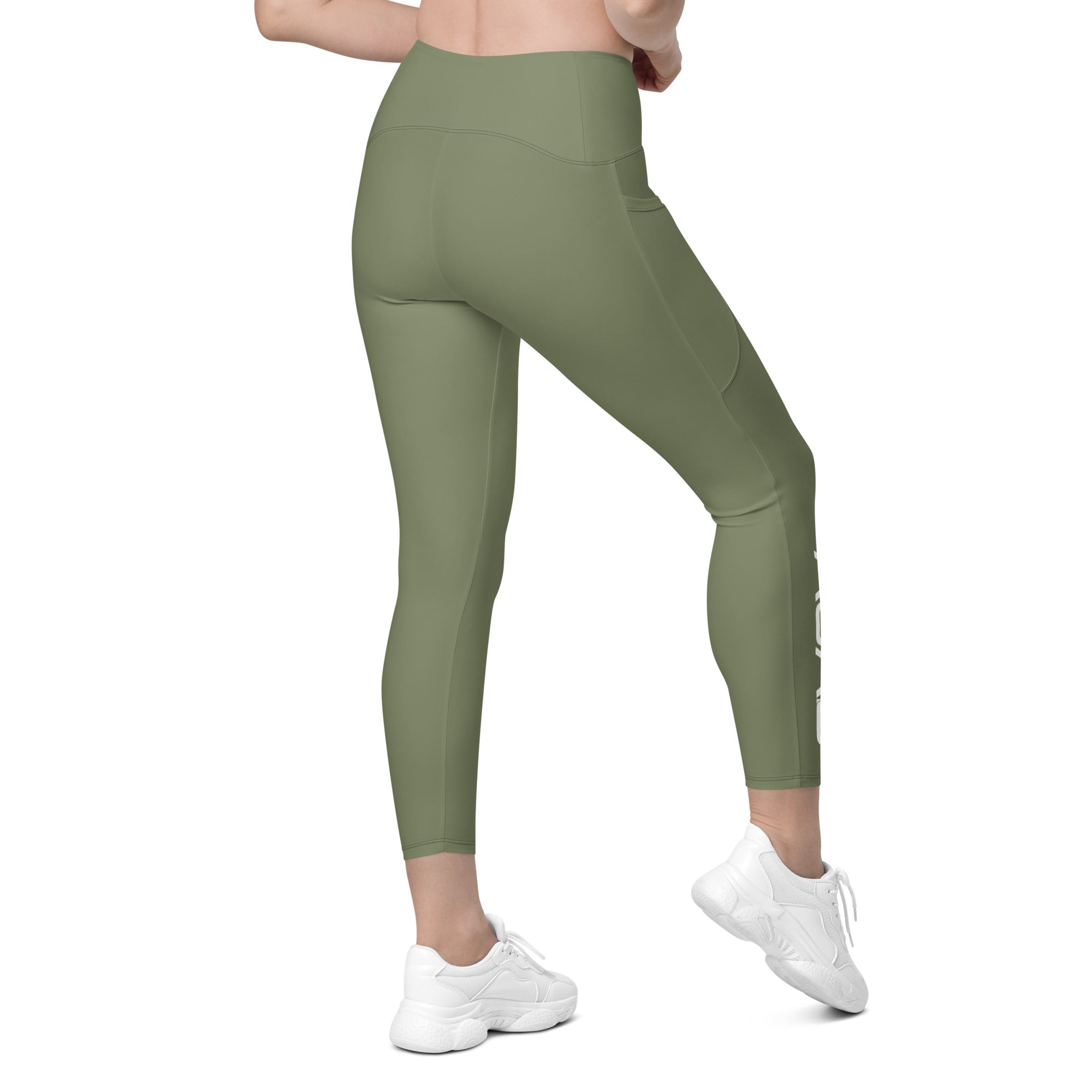 AGAD Sports Essential High-Waisted Leggings With Pockets (Finch)