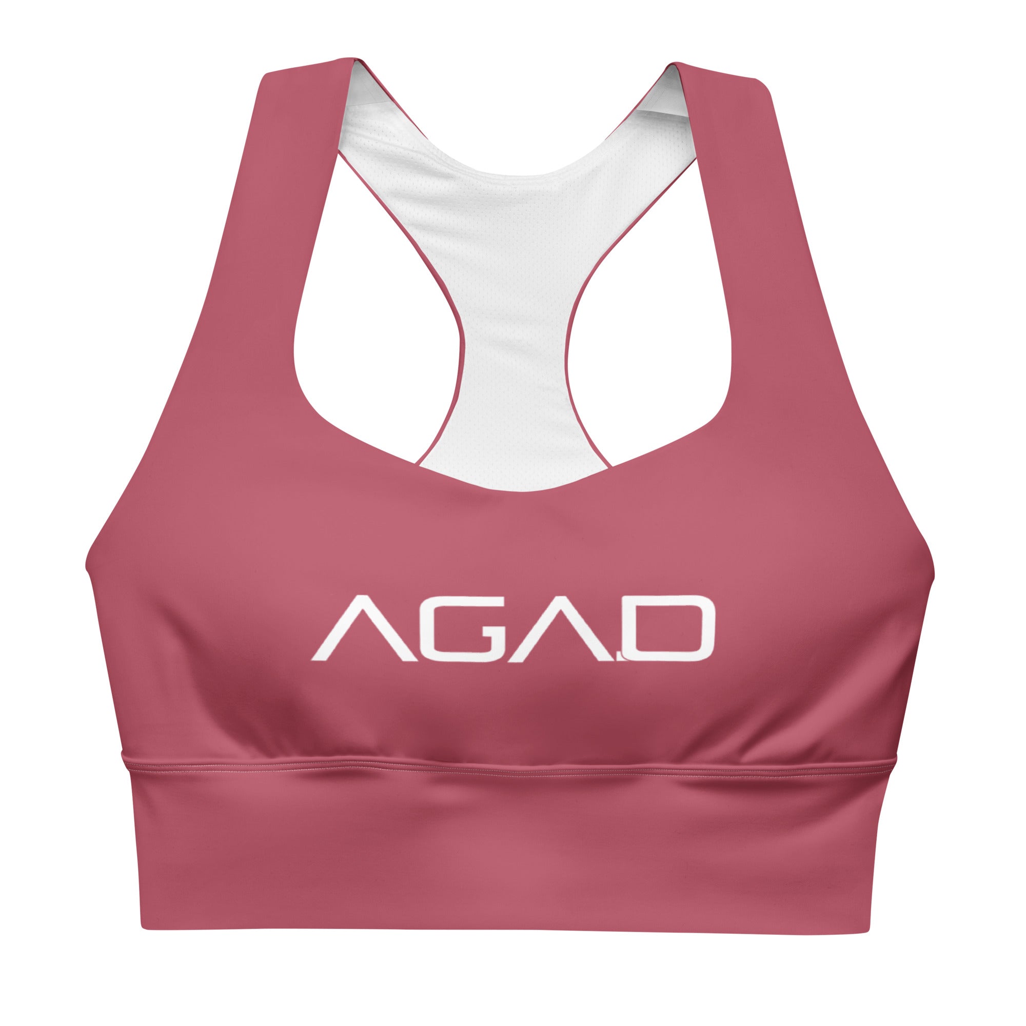 AGAD Sports Essential Women's High-Support Padded Sports Bra (Hippie Pink)