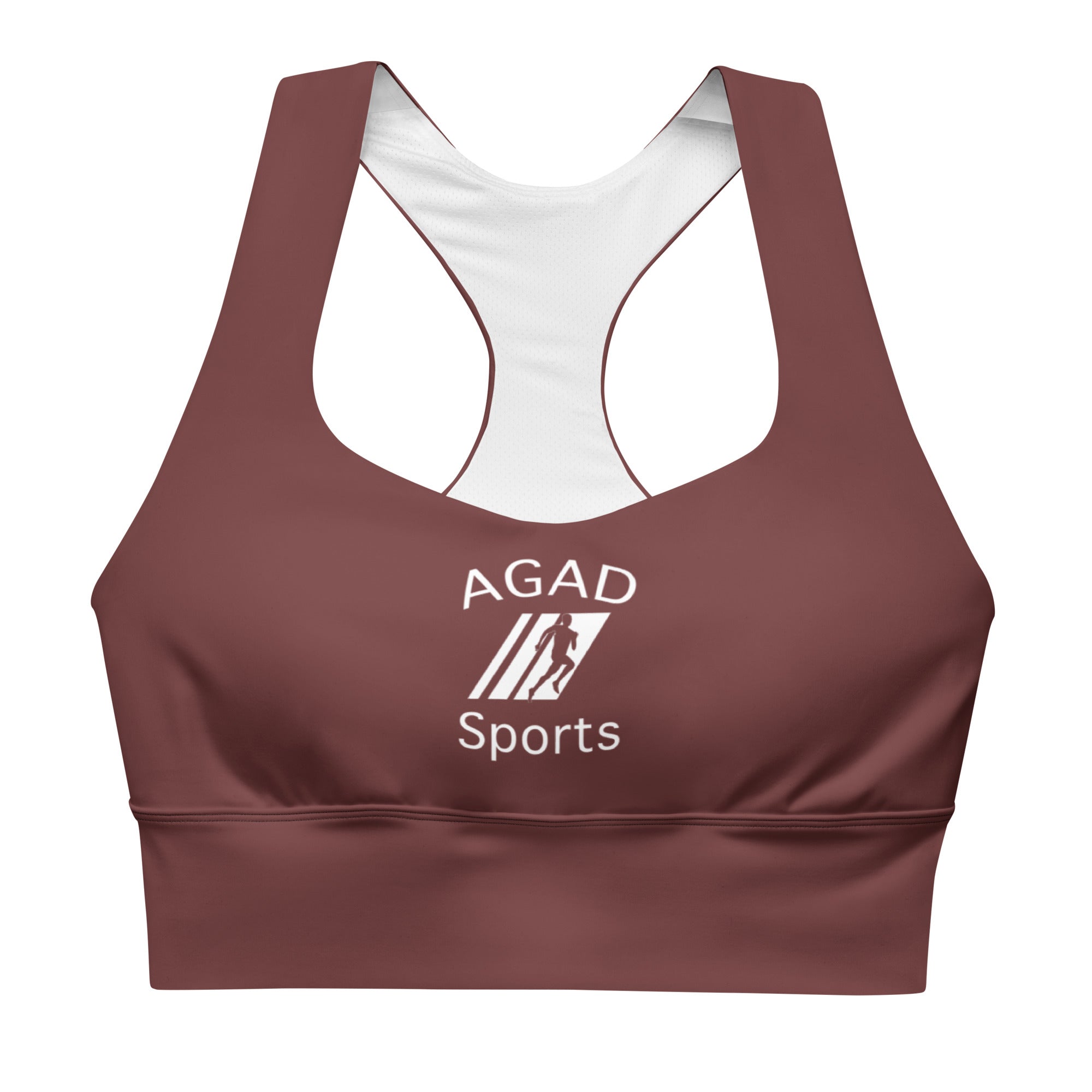 AGAD Sports Essential Women's High-Support Padded Sports Bra (Auburn)