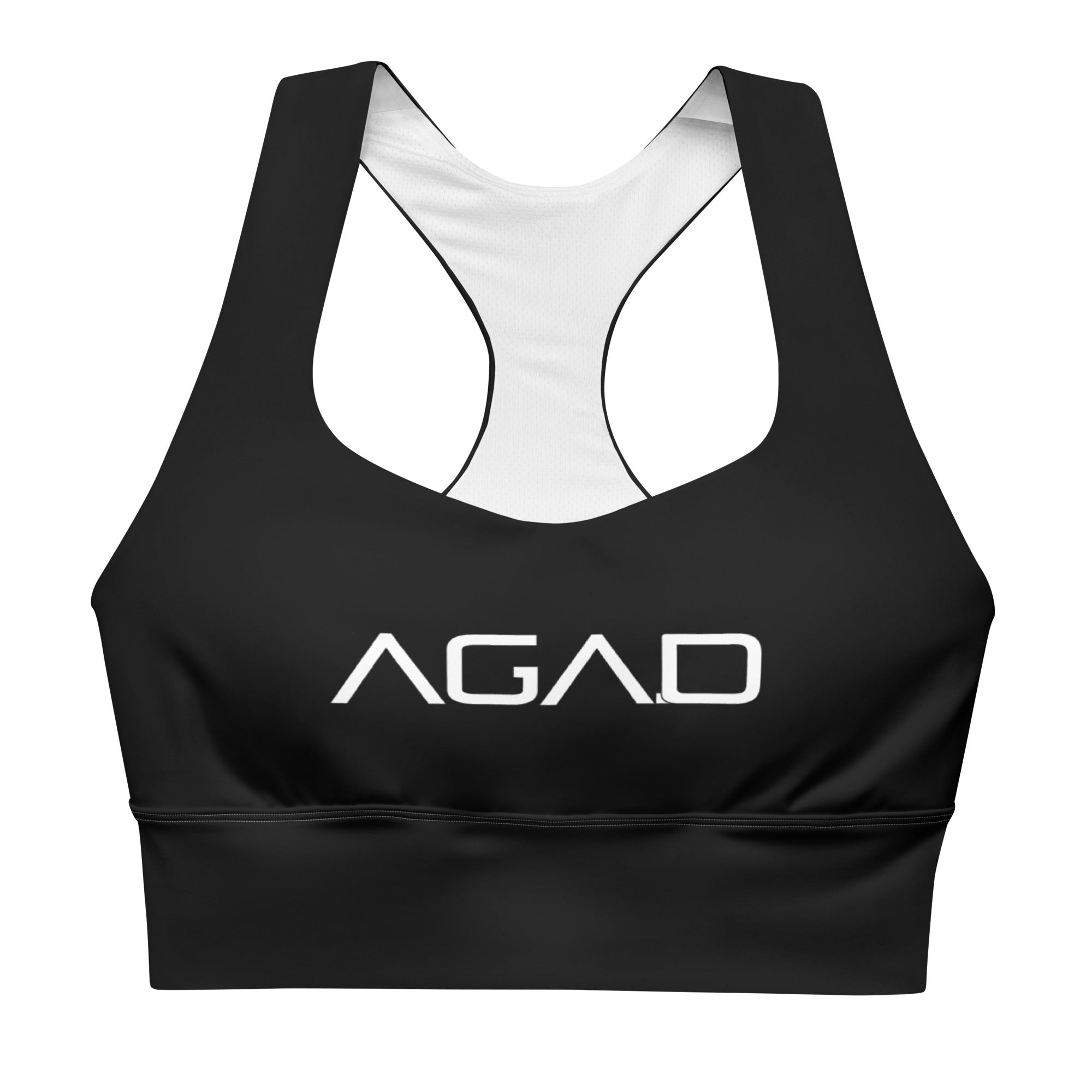AGAD Sports Essential Women's High-Support Padded Sports Bra (Black)