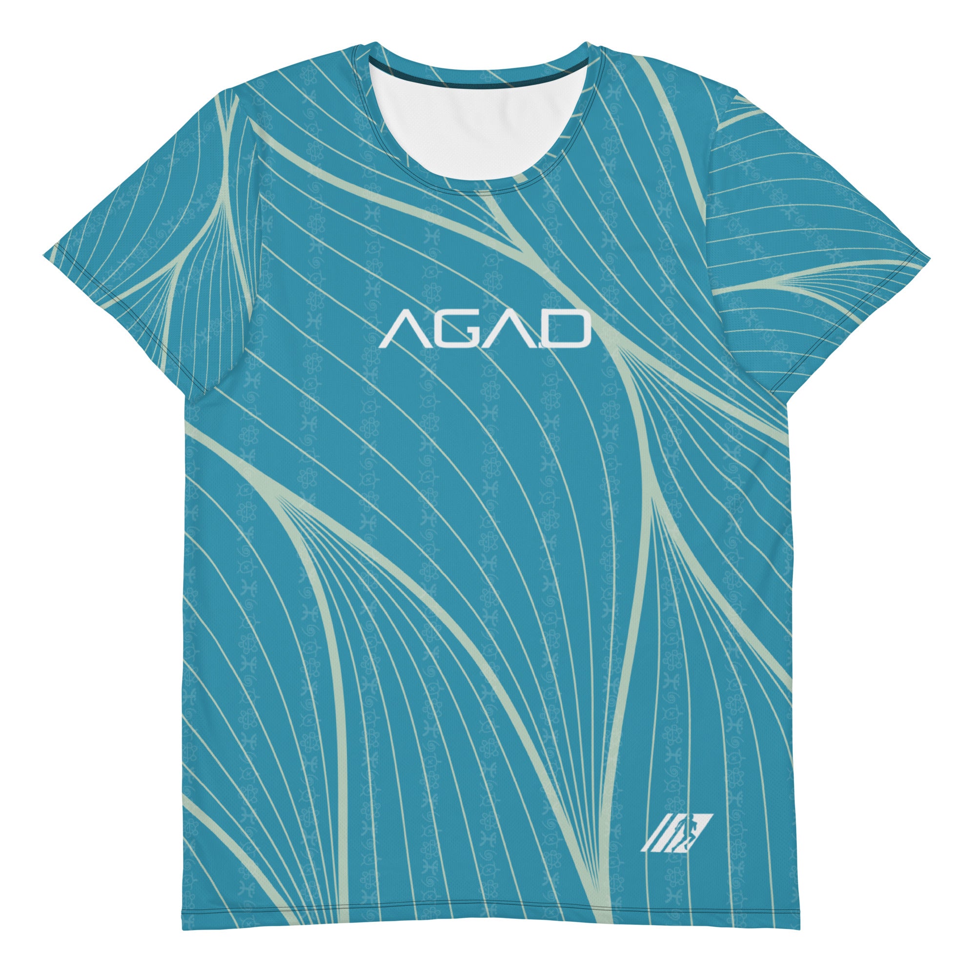 AGAD Tribal Men's Short Sleeve (Aqua)