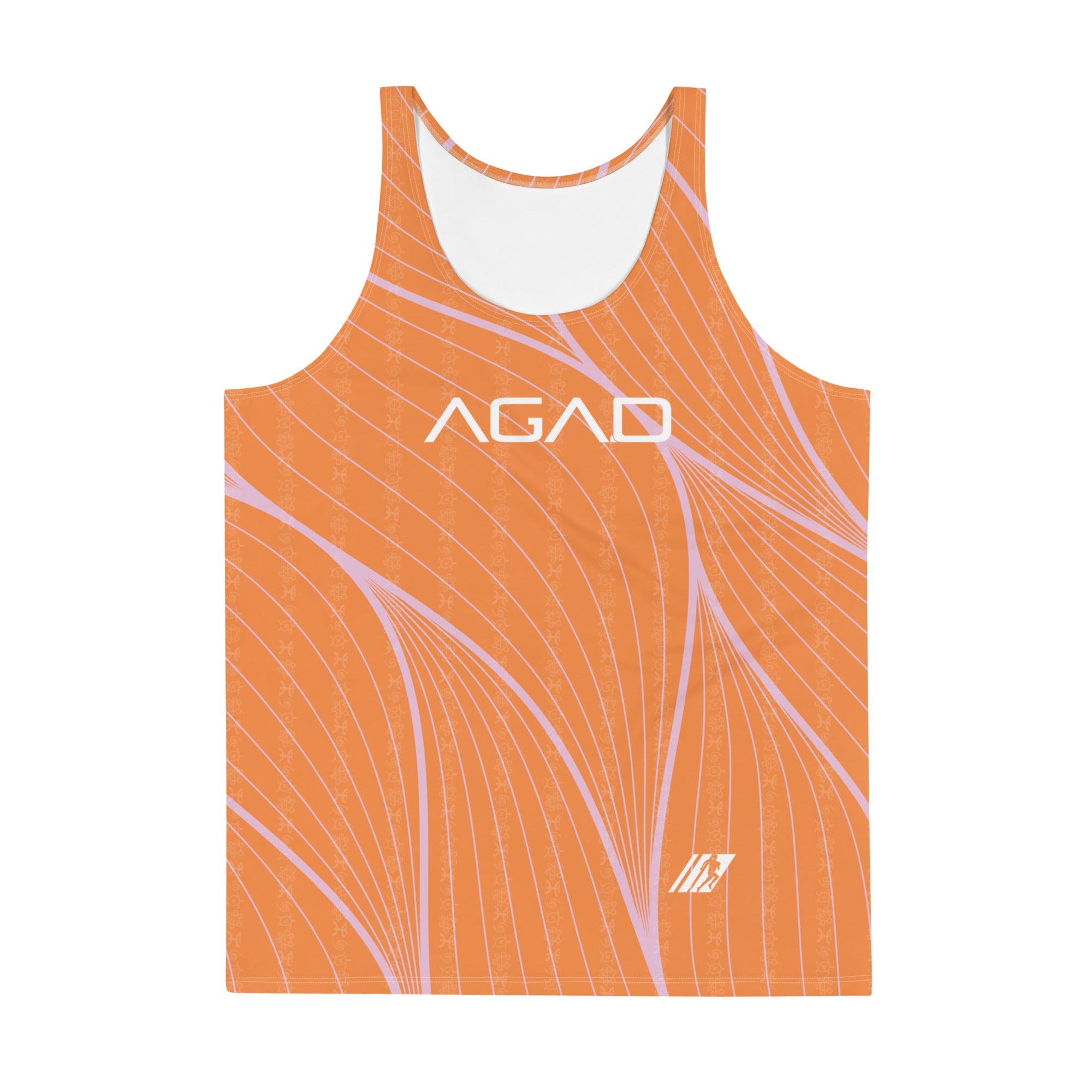 AGAD Tribal Men's Dri-Fit Tank (Vibrant Orange)