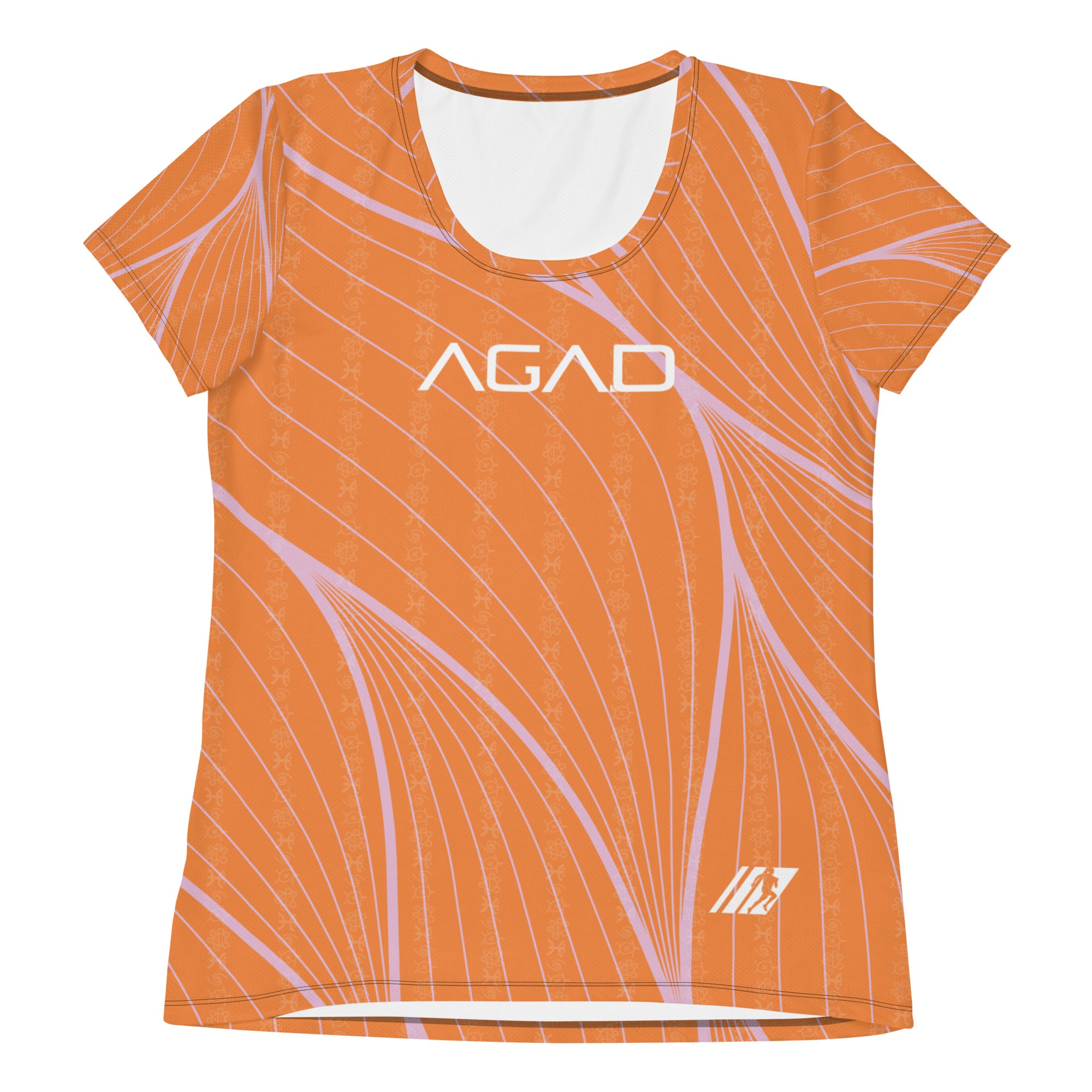 AGAD Tribal Women's Short Sleeve (Vibrant Orange)