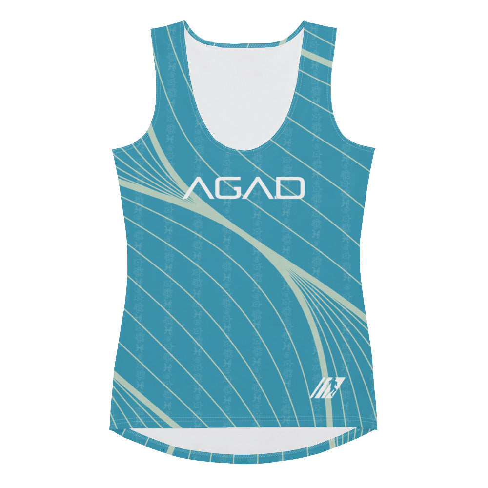 AGAD Tribal Women's Dri-Fit Tank (Aqua)