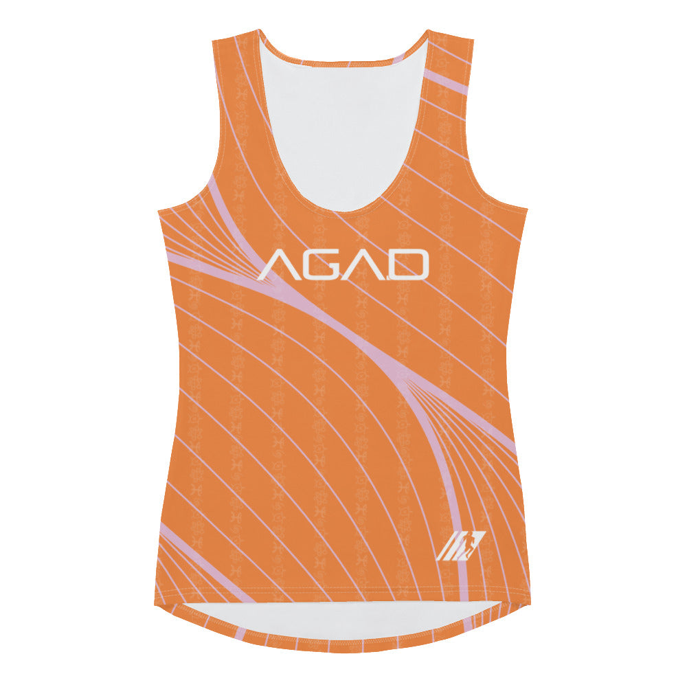 AGAD Tribal Women's Dri-Fit Tank (Vibrant Orange)