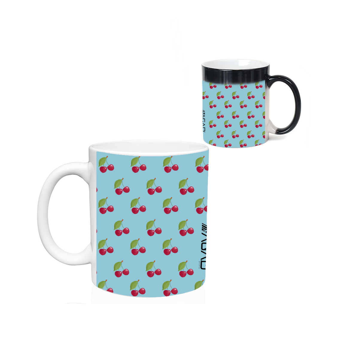 Taza de cerámica que cambia de color AGAD Frutas de 11 oz