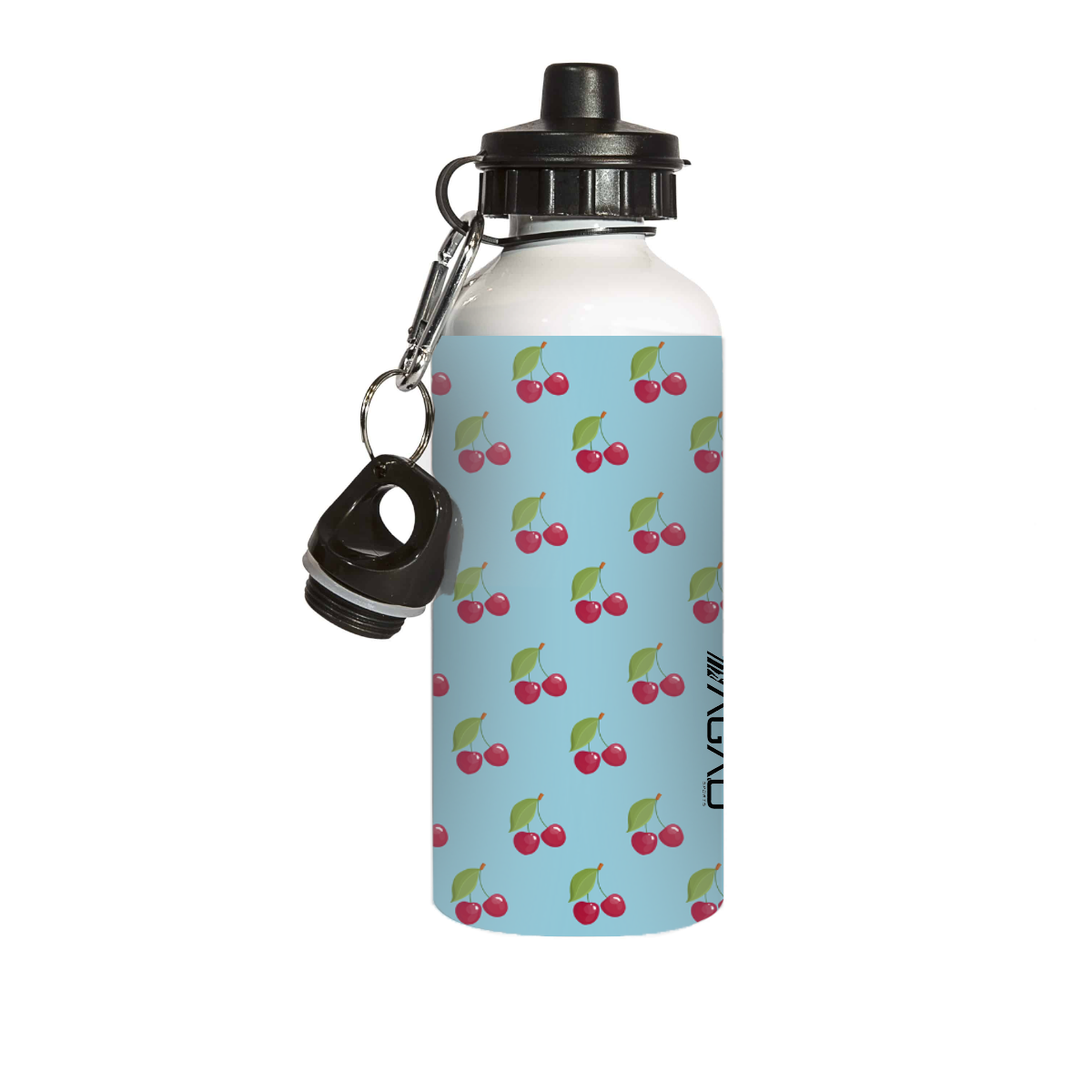 Botella de agua de aluminio con tapa doble AGAD Frutas de 20 oz