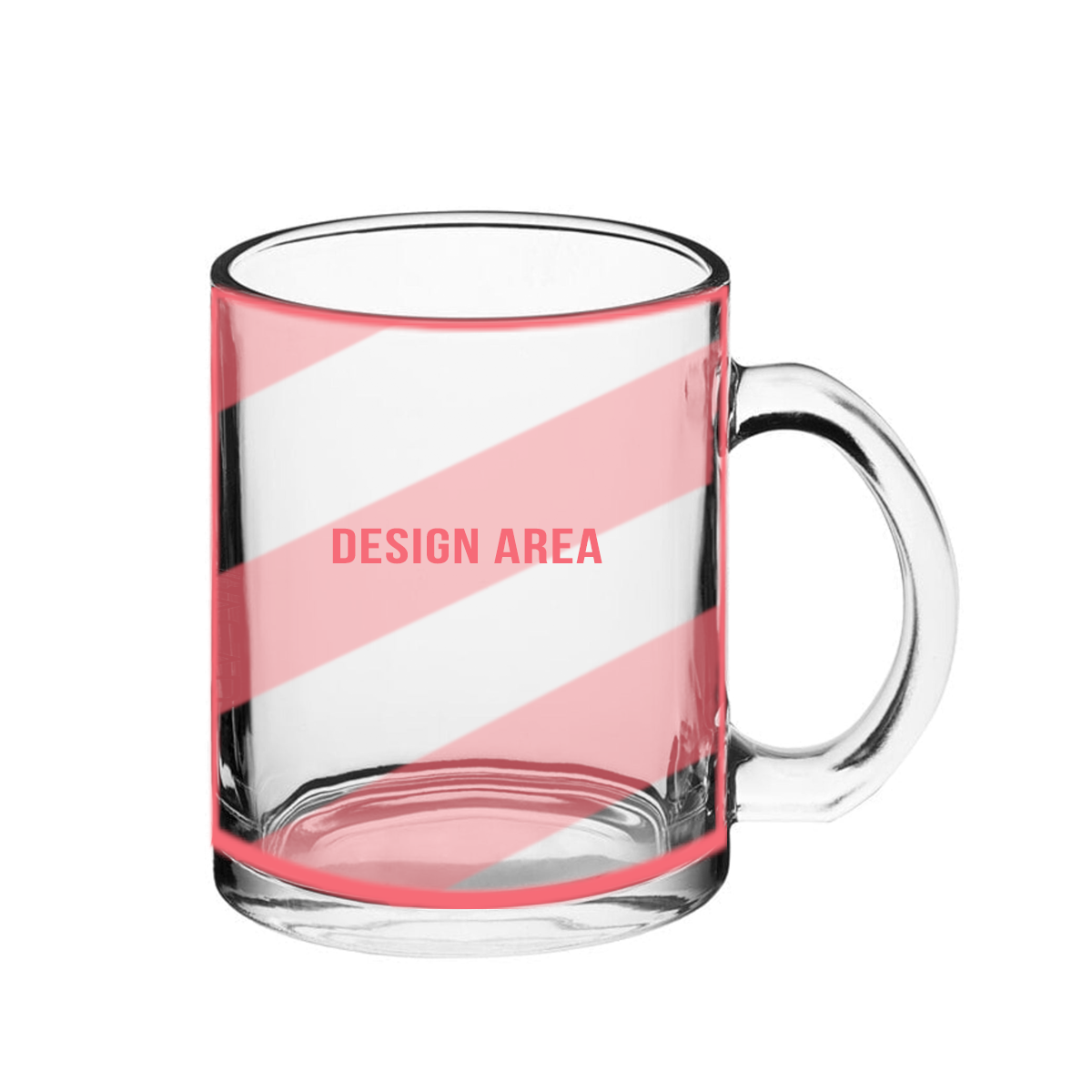 AGAD Sports Custom 11oz Clear Glass Mug