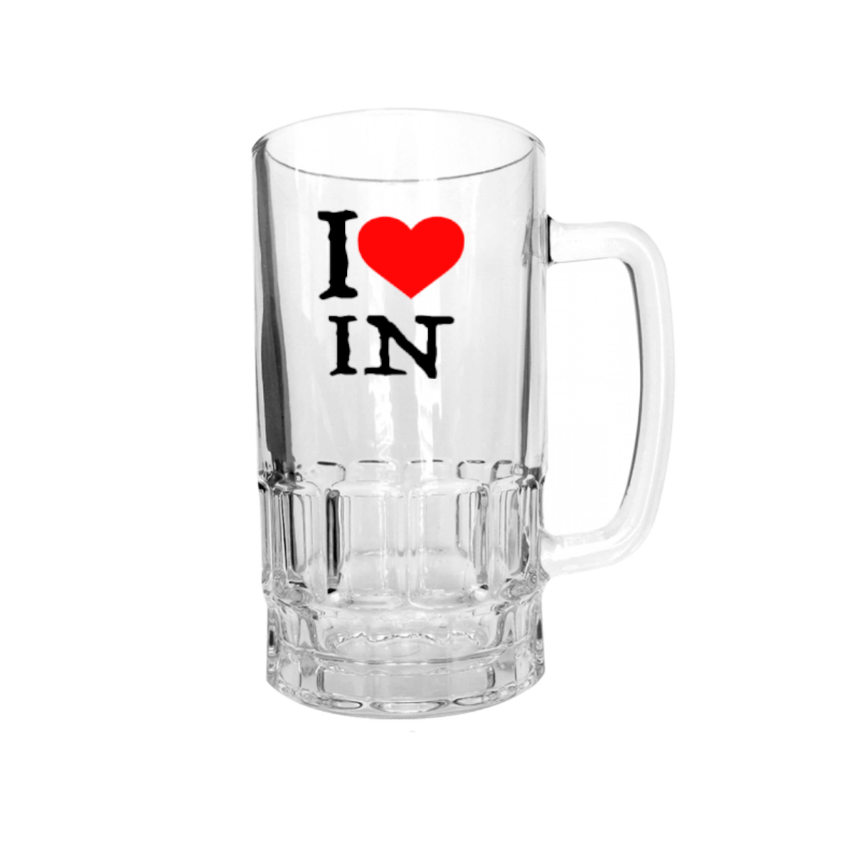 AGAD Turista (I Love India Glass Beer Stein)