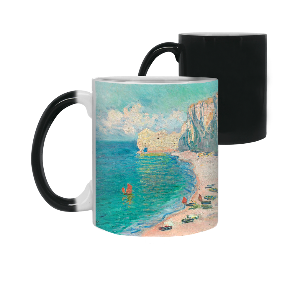 The Beach and the Falaise d'Amont Color Changing Mug 11oz