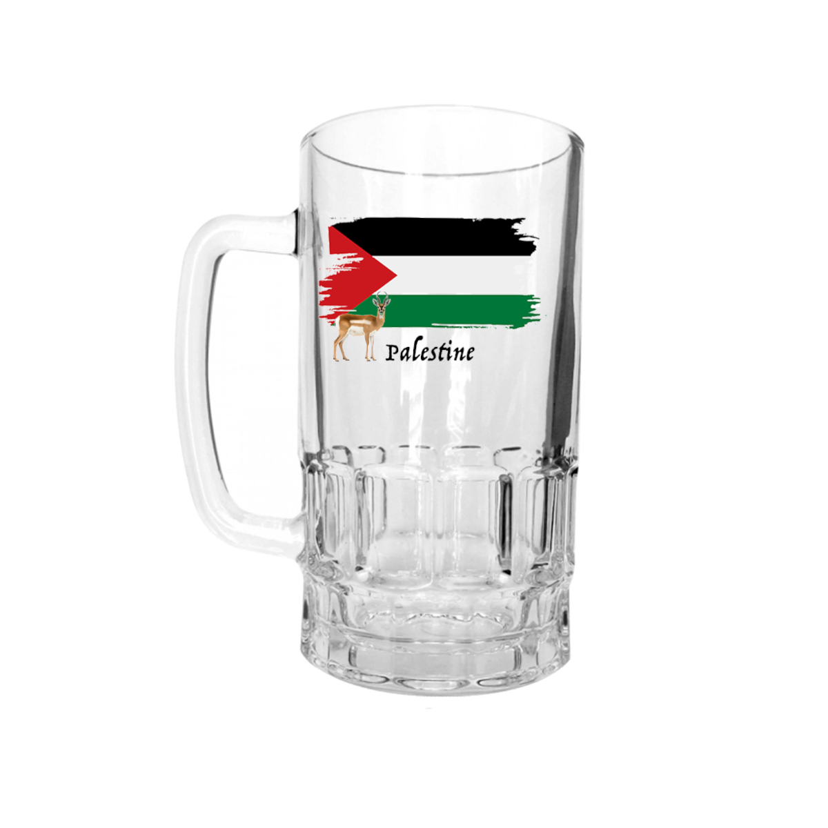 AGAD Turista (I Love Palestine Glass Beer Stein)