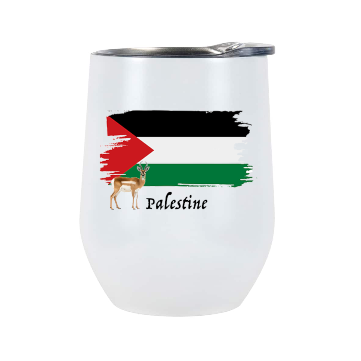 AGAD Turista (I Love Palestine Wine Tumbler)