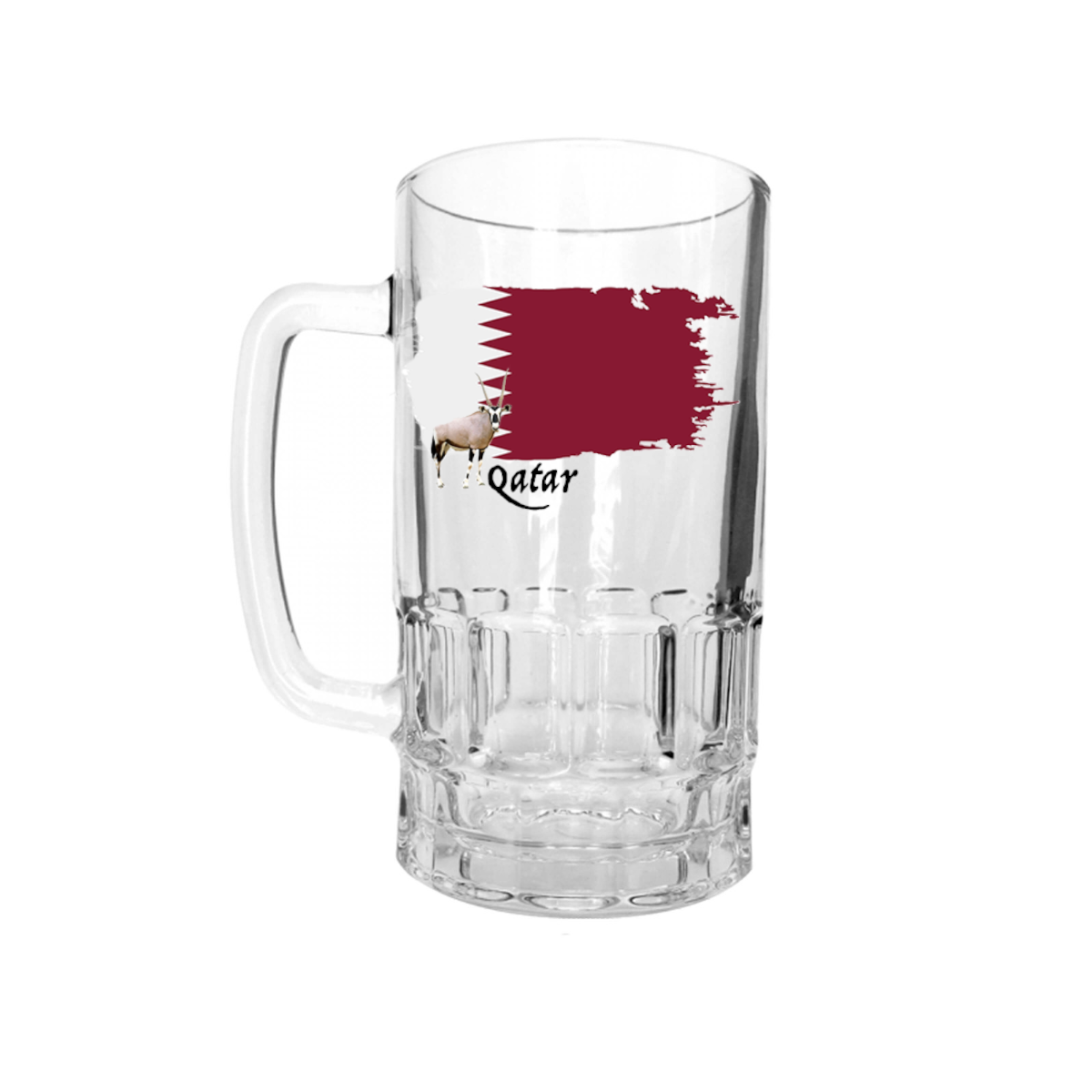 AGAD Turista (I Love Qatar Glass Beer Stein)
