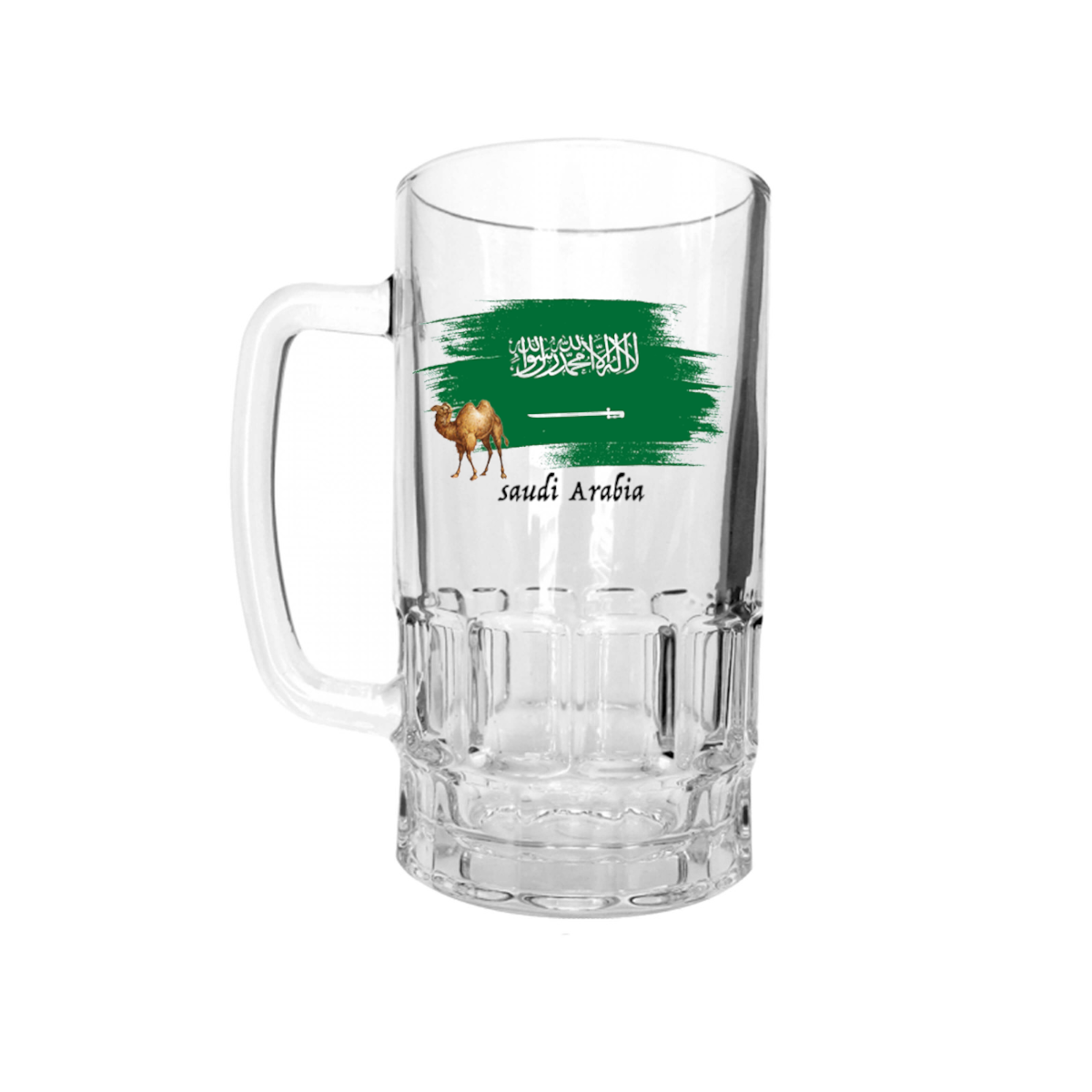 AGAD Turista (I Love Saudi Arabia Glass Beer Stein)
