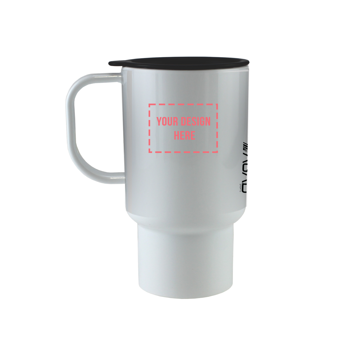 Taza de viaje de plástico personalizada de 15 oz de AGAD Sports