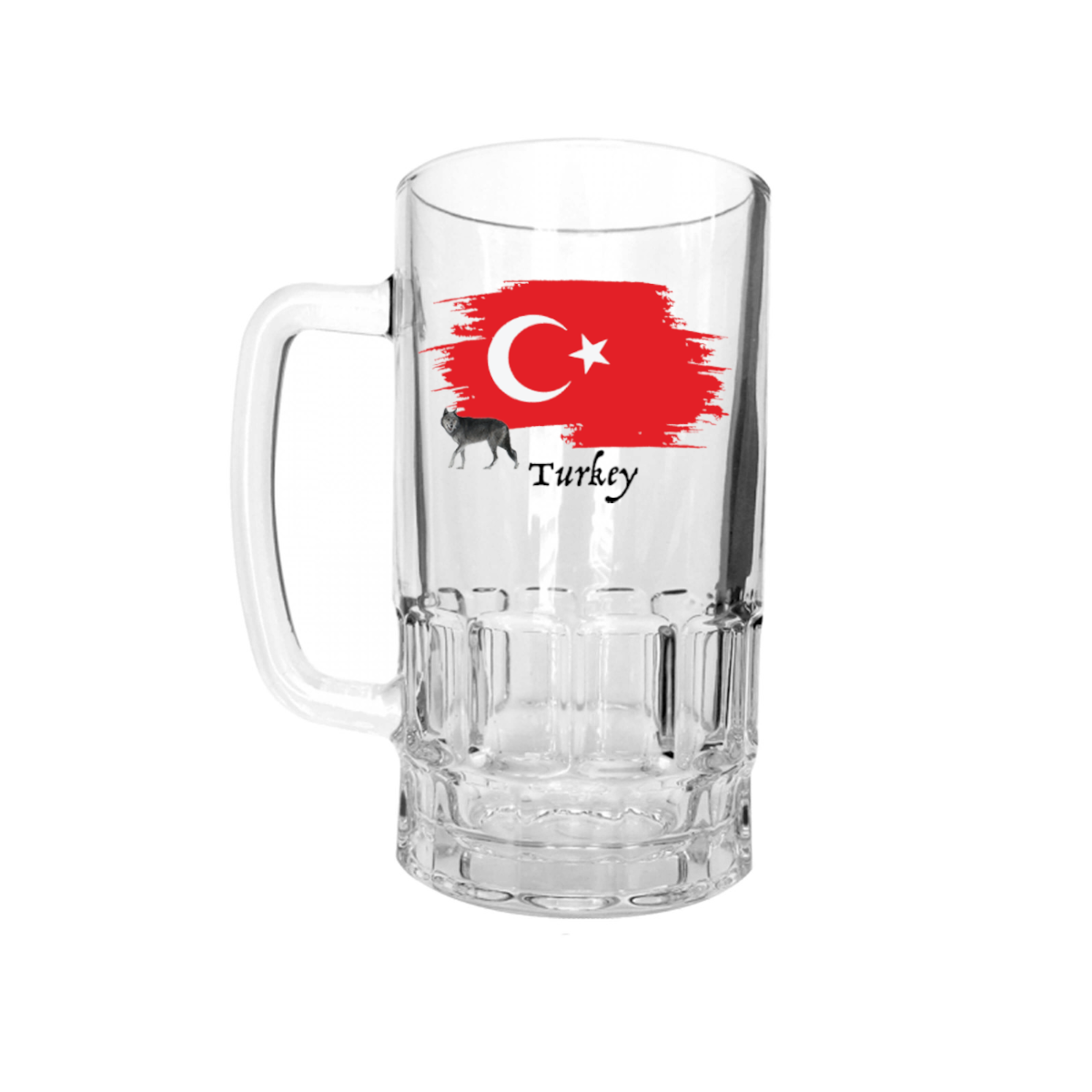 AGAD Turista (I Love Turkey Glass Beer Stein)