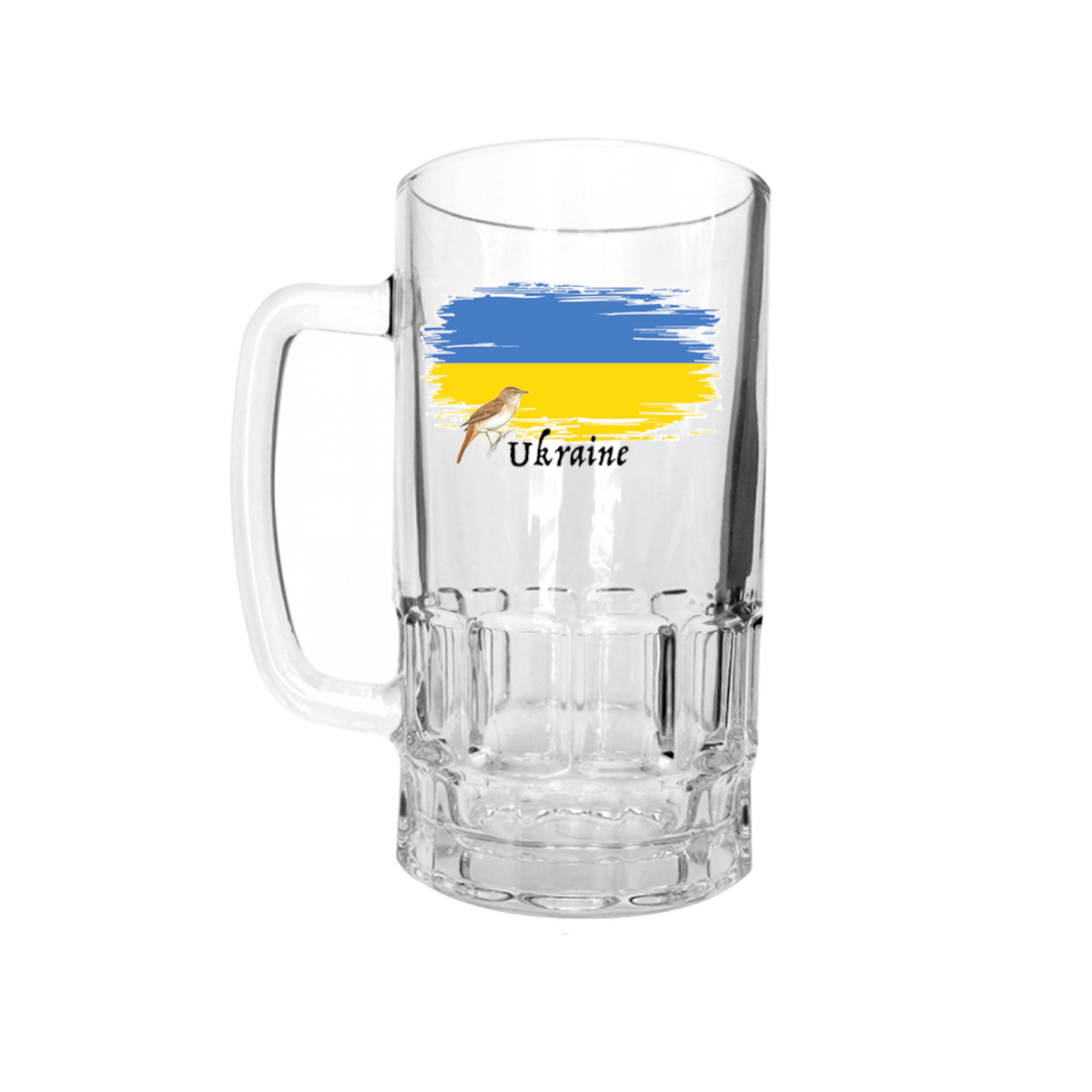 AGAD Turista (I Love Ukraine Glass Beer Stein)