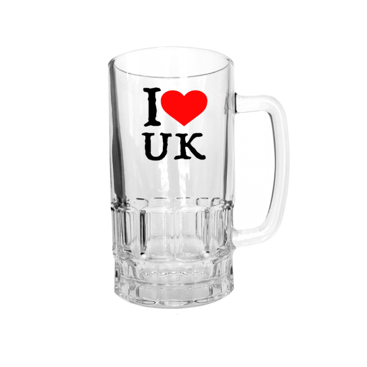 AGAD Turista (I Love United Kingdom Glass Beer Stein)