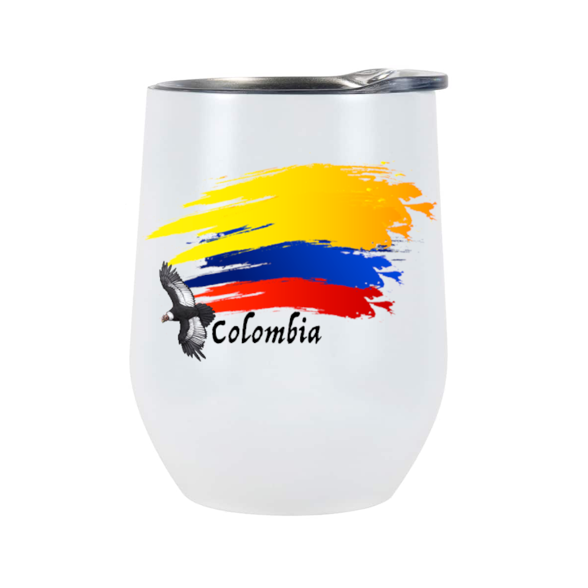 I Love Colombia Wine Tumbler 12oz