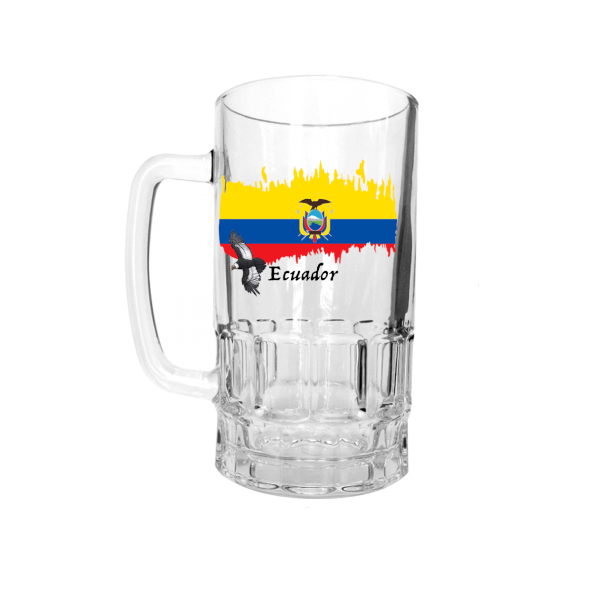 AGAD Turista (I Love Ecuador Glass Beer Stein)