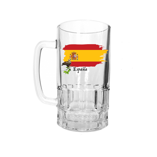 I Love España 16oz Glass Beer Stein