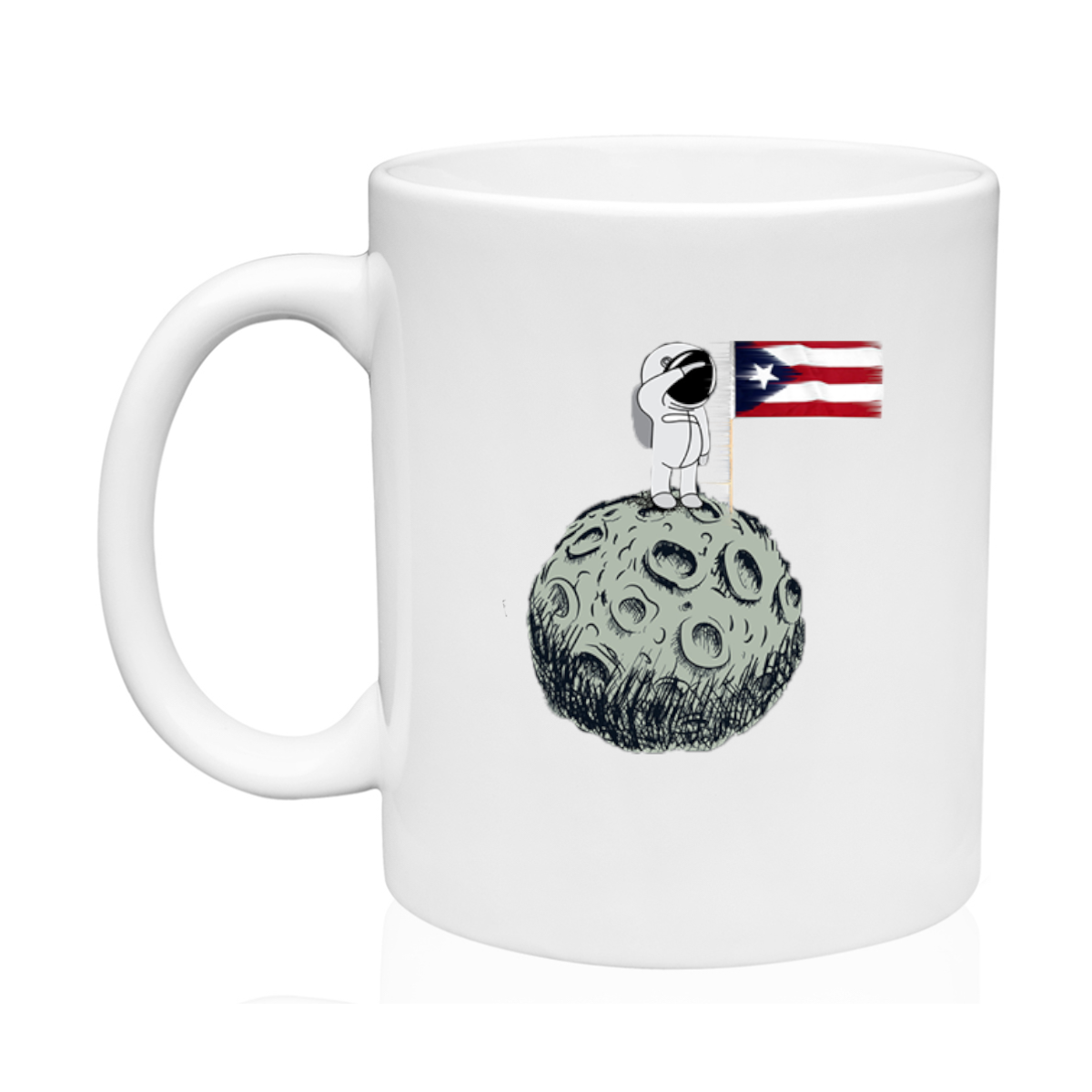 AGAD Puerto Rico (Boricua en la Luna Ceramic Mug)