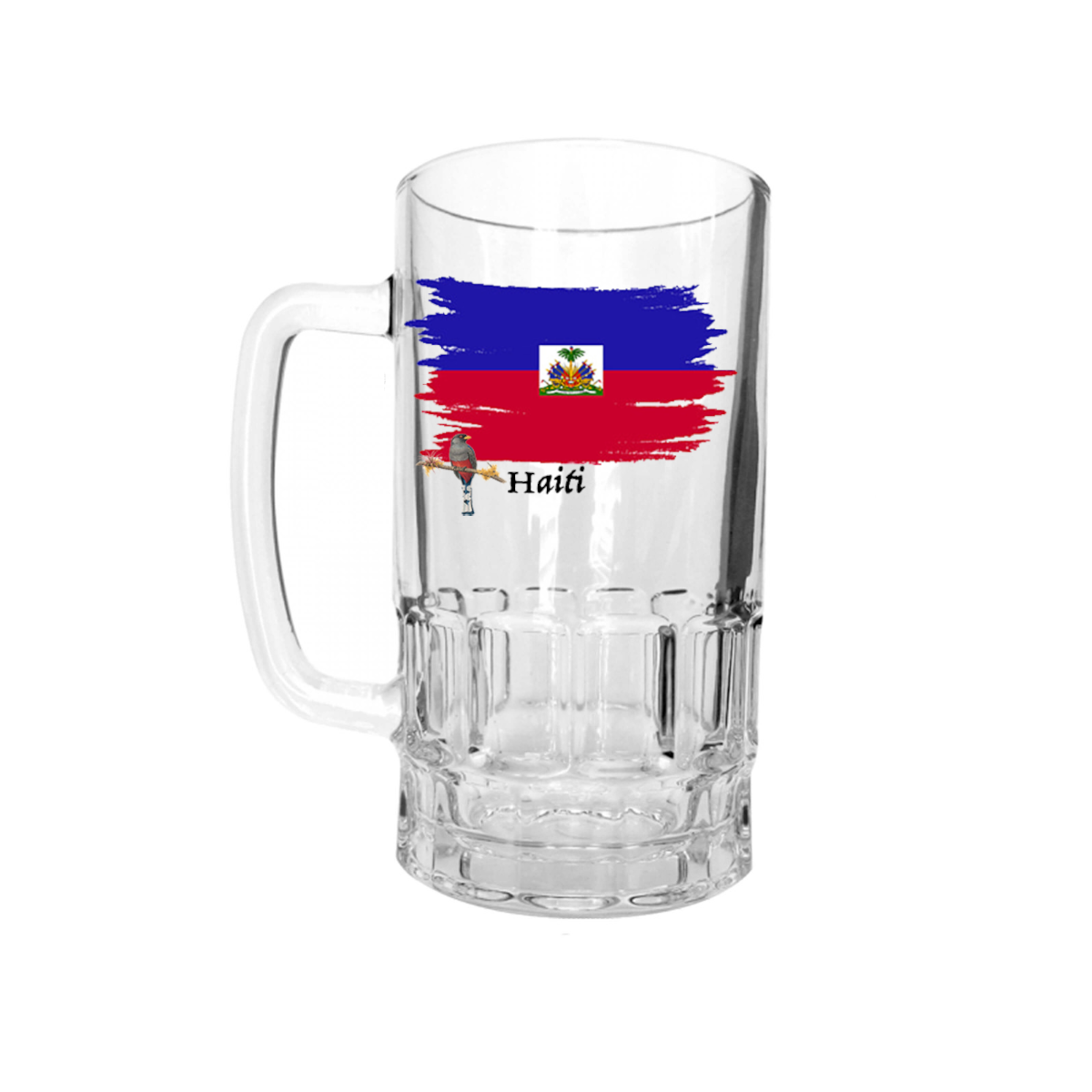 AGAD Turista (I Love Haiti Glass Beer Stein)
