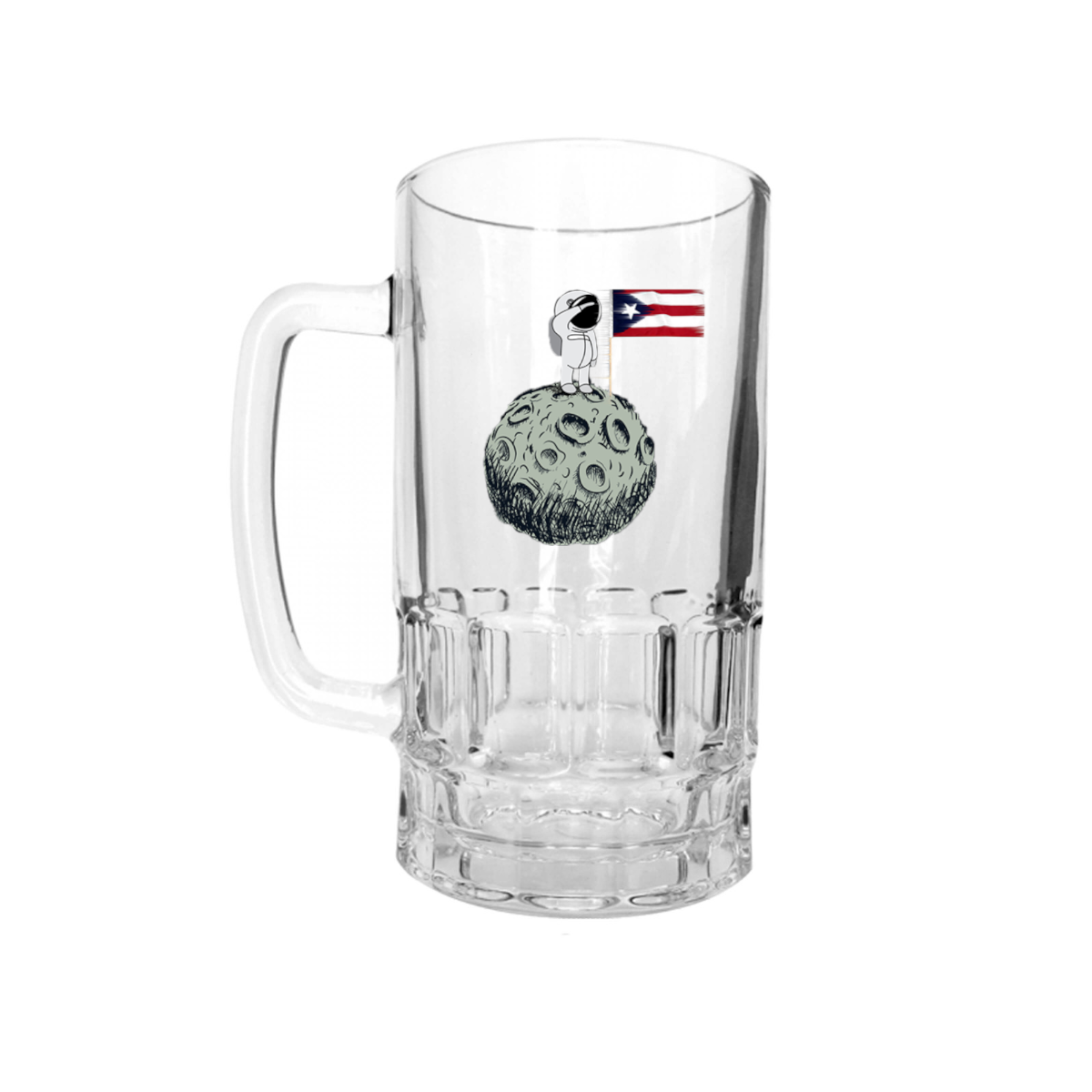 AGAD Puerto Rico (Boricua en la Luna Glass Beer Stein)